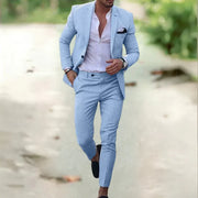 Wolfgang | Herren Eleganter Anzug – Hellblau