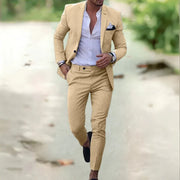 Wolfgang | Herren Eleganter Anzug – Khaki