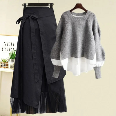 Poppy | Damen Zweiteiler Set | Rock und Oberteil